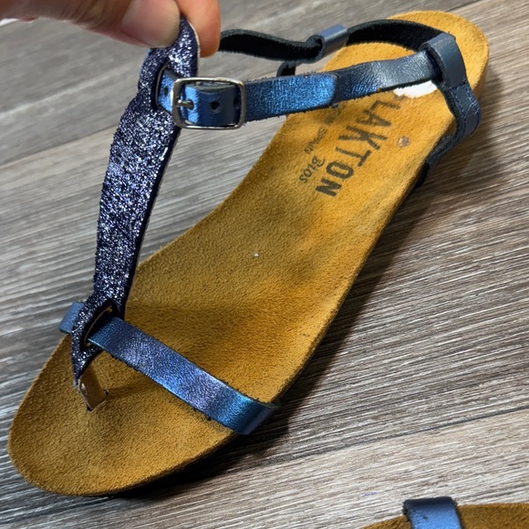 Plakton Sparkly Blue Sandals woman’s 6.5 (s173) - Picture 5 of 6